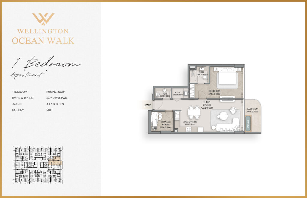 01- 1 Bedroom Apartment