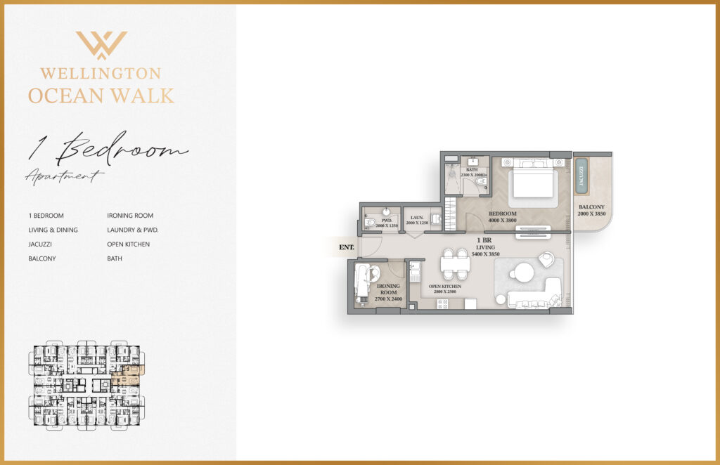 02- 1 Bedroom Apartment